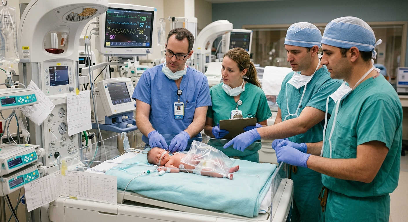 Recién nacido con gastrosquisis protegida en unidad neonatal